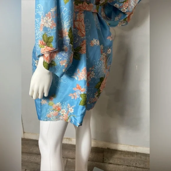 Vintage Kamon Kimono Japan 100% silk - Picture 7 of 11